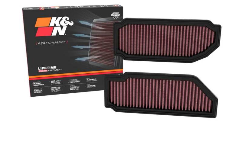 K&N 33-3181 Replacement Air Filters (2 Per Box) — Fits 2022-2024 Mercedes-Benz SL55/SL63 AMG V8 4.0L