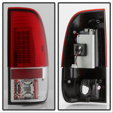 Cargar imagen en el visor de la galería, Luces traseras LED Spyder Ford F150 laterales 97-03/F250/350 Duty 99-07 rojas transparentes ALT-YD-FF15097-LED-RC