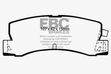 Cargar imagen en el visor de la galería, EBC 89-92 Geo Prizm 1.6 SL Greenstuff Rear Brake Pads