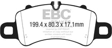 Cargar imagen en el visor de la galería, EBC 17-18 Porsche 718 Boxster 2.5L Redstuff Front Brake Pads