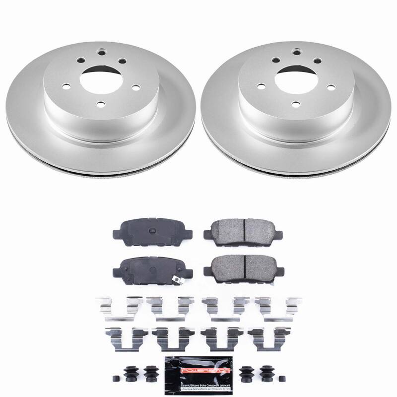 Power Stop 11-12 Infiniti G25 Rear Z23 Coated Brake Kit