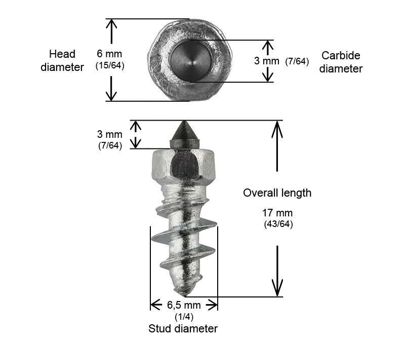 Igrip 5/8"-15MM STD Screw Studs QTY 200 (ST-15200R)