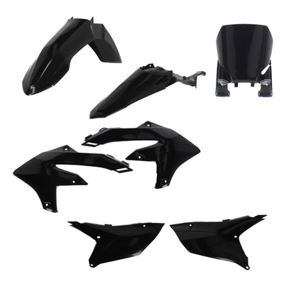 Cycra Replica Body Kit 5 Pc. Black — Fits 2023-2025 Yamaha YZ250F YZ450F YZ250FX YZ450FX
