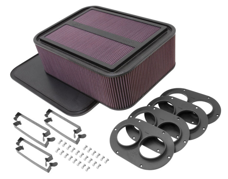 K&N Generation 2 Carbon Fiber Air Box - Large w/ 2.75in Air Horn