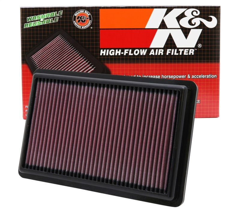 K&N 33-2454 Drop-In Air Filter — Fits 2010-2014 Acura MDX/ZDX 3.7L V6