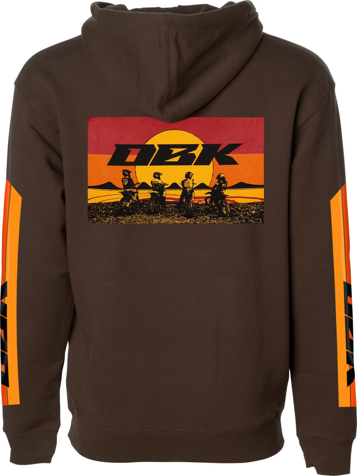 DBK Sunday Stripe Hoodie Brown LG (AH-SUNDAYSTR-BRN-L)