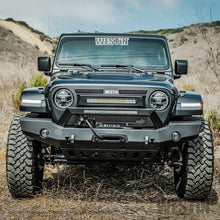 Cargar imagen en el visor de la galería, Westin 18-20 Jeep Wrangler WJ2 Full Width Front Bumper w/LED Light Bar Mount Textured Black