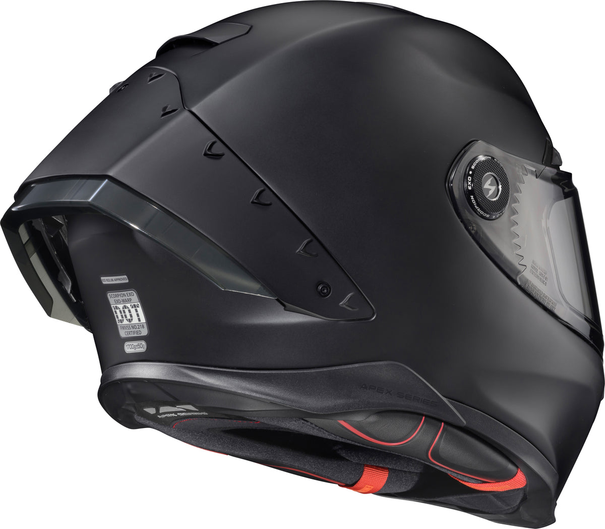 Scorpion EXO Apex EXO-Warp Full Face Helmet Matte Black LG (WAR-3105)