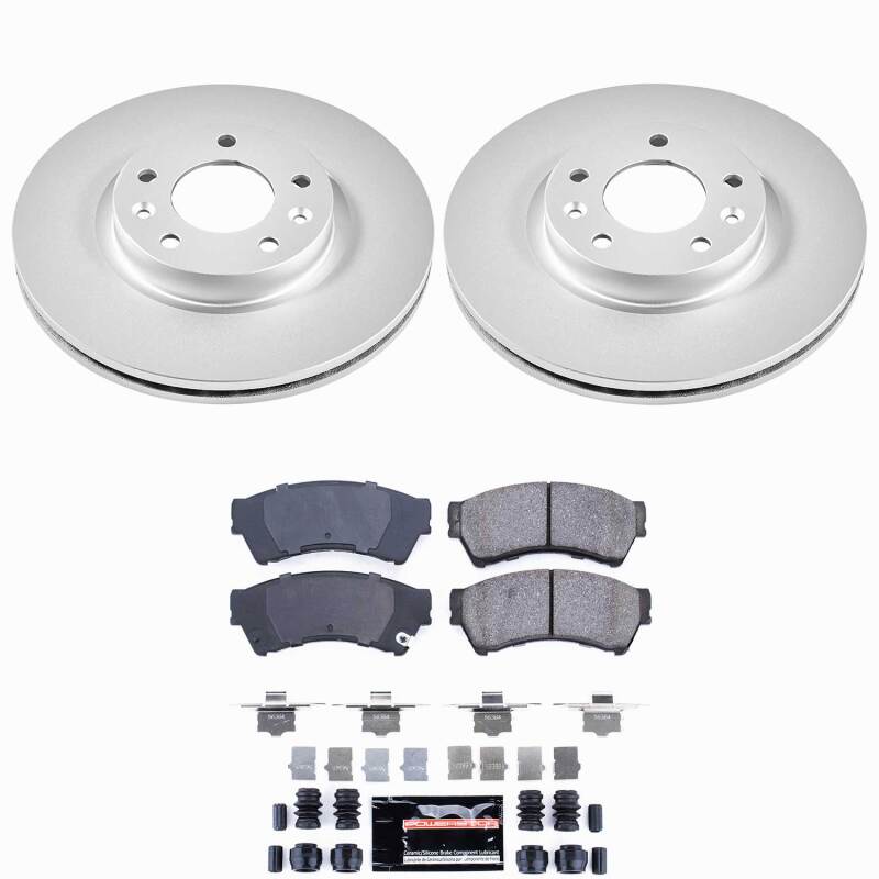 Power Stop 06-12 Ford Fusion Front Z23 Coated Brake Kit