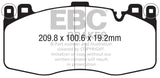 EBC 2015+ BMW X5M 4.4TT (F85) Bluestuff Front Brake Pads