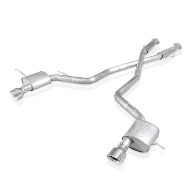 Stainless Works 6.4L Catback Exhaust System w/ Chambered Mufflers & X-Pipe — Fits 2012-2017 Jeep Grand Cherokee SRT