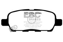 Cargar imagen en el visor de la galería, EBC 08-13 Infiniti EX35 3.5 Ultimax2 Rear Brake Pads