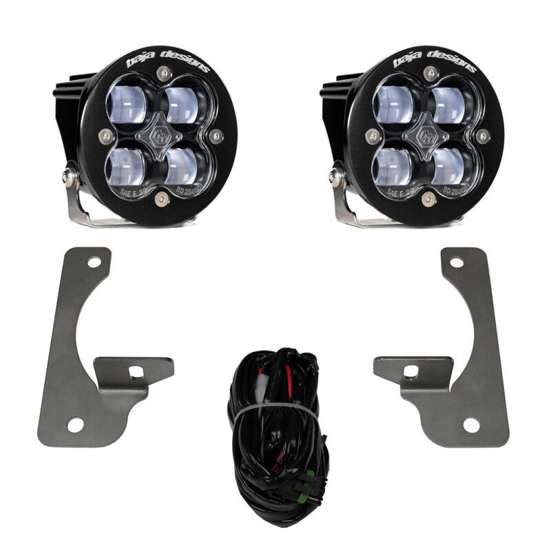 Baja Designs Squadron R SAE Fog Pocket Kit — Fits 2007-2009 Jeep Wrangler JK (Premium Bumper)