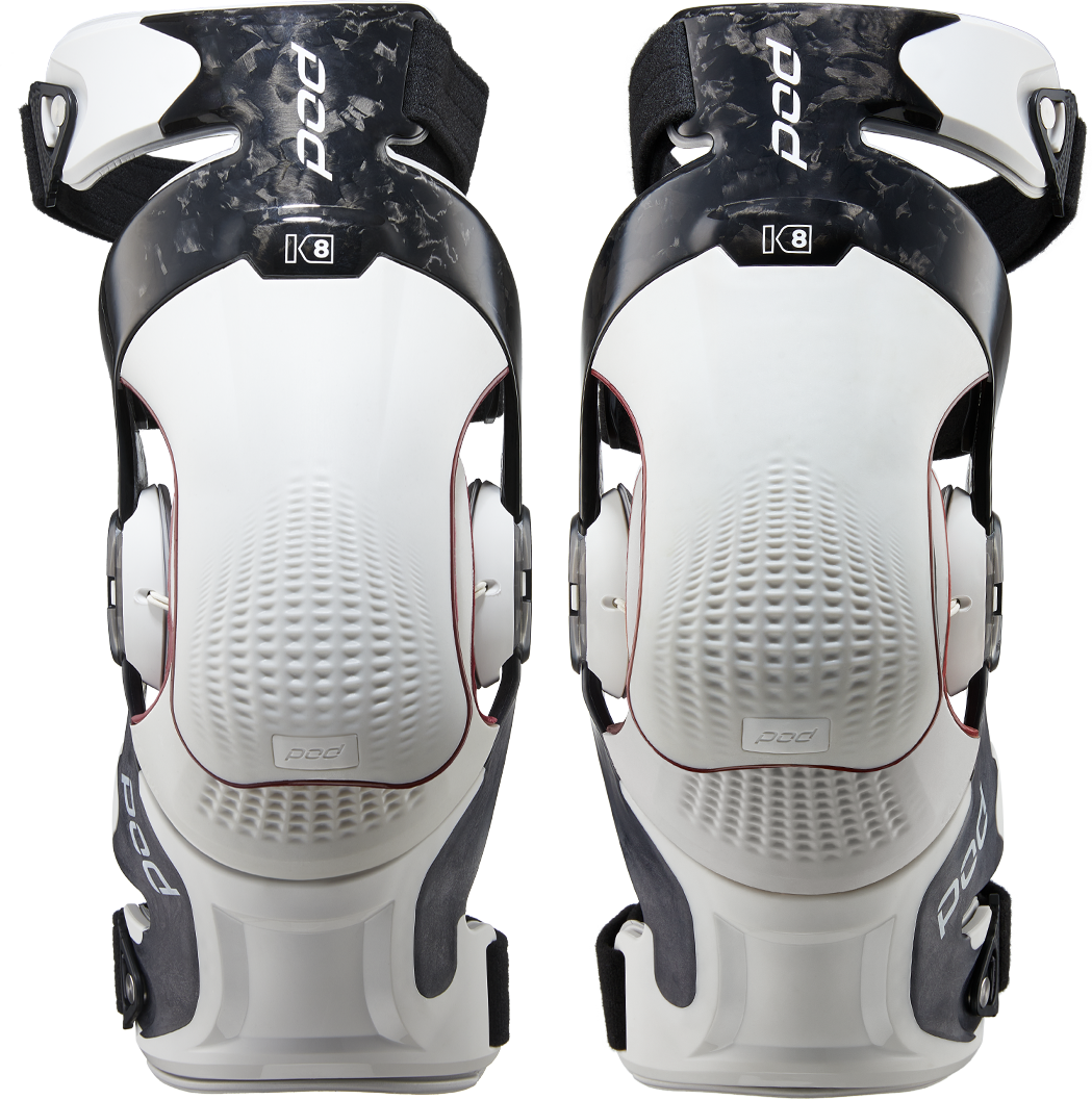 POD K8 3.0 Knee Brace Carbon (PR) Carbon/White LG (K830-CLT-PR-LG)