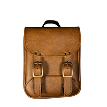 Load image into Gallery viewer, Willie &amp; Max Universal Brass Monkey Sissy Bar Bag (8 in L x 10 in W x 4.5 in H) - Warm Brown