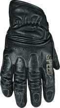 Cargar imagen en el visor de la galería, Guantes de cuero negros de Speed ​​and Strength Rust and Redemption, talla mediana