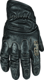 Guantes de cuero negros de Speed ​​and Strength Rust and Redemption, talla mediana