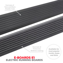 Cargar imagen en el visor de la galería, Go Rhino 22-23 Toyota Tundra CrewMax Cab 4dr E-BOARD E1 Electric Running Board Kit - Bedliner Coatng