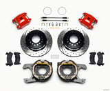 Wilwood D154 P/S P-B Kit Drilled-Red Jeep Dana 35 2.56 Off 5-lug w/ lines