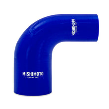 Cargar imagen en el visor de la galería, Mishimoto Silicone Reducer Coupler 90 Degree 2in to 3in - Blue