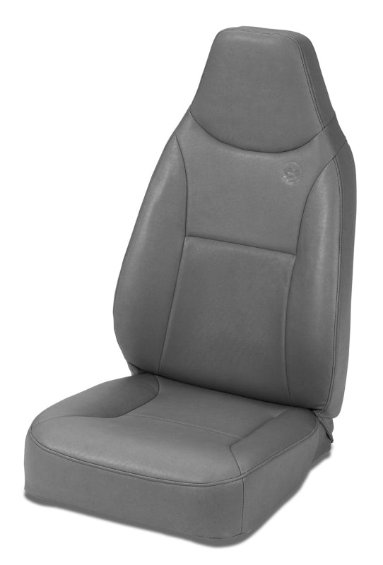 Bestop Trailmax II Standard Front Seat — Fits 76-95 CJ/Wrangler (Charcoal/Gray Vinyl)