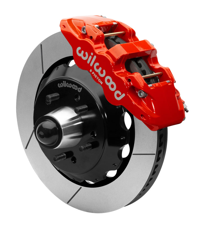 Wilwood 88-98 Chevy C1500 AERO6 Brake Kit - 14in Slotted Rotor - Red