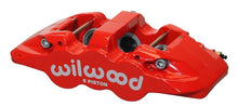 Cargar imagen en el visor de la galería, Wilwood Caliper-Aero6-R/H - Red 1.62/1.12/1.12in Pistons 1.25in Disc