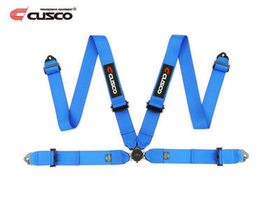 Cusco 4-Point Racing Harness 3in Width — Blue