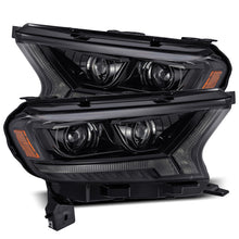 Cargar imagen en el visor de la galería, AlphaRex 19-21 Ford Ranger LUXX LED Proj Headlights Plank Style Alpha Black w/Seq Signal/DRL