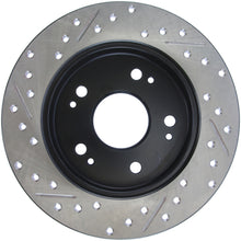 Cargar imagen en el visor de la galería, Rotor trasero izquierdo ranurado y perforado StopTech 06-09 Honda Civic Ex/Si