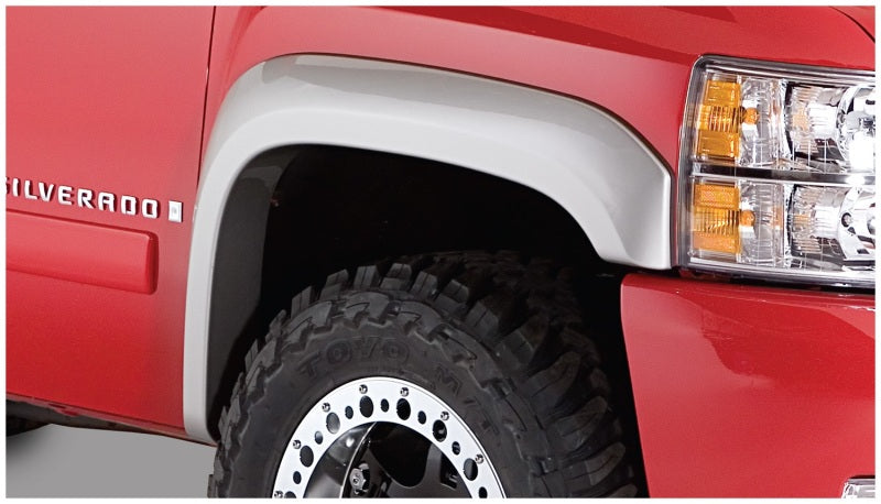 Guardabarros estilo Bushwacker 2 piezas para Chevy Silverado 2500 HD Extend-A-Fender 07-14, color negro