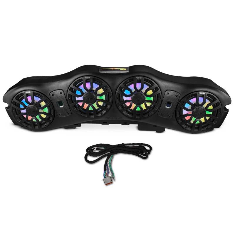 DS18 2024+ JL/JLU/JT Overhead Soundbar w/ Speakers (2 x NXL-IQ8/BK) and LEDs (JL24-SBAR/BKLD)