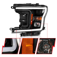 Cargar imagen en el visor de la galería, ANZO 2018-2019 Ford F-150 Projector Plank Style H.L. Black Amber (Without Switchback)