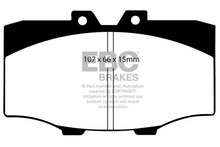 Cargar imagen en el visor de la galería, EBC 84-88 Toyota 4 Runner 2.4 Yellowstuff Front Brake Pads