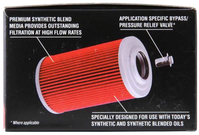 K&N Powersports Cartridge Oil Filter KN-136 — Fits Suzuki DR/GN/SP/DR-Z/GZ 250/350 & Beta Motorcycles