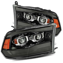 Cargar imagen en el visor de la galería, AlphaRex 09-18 Dodge Ram 1500HD PRO-Series Proj Headlights Plank Style Black w/Seq Signal/Smoked DRL