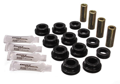 Energy Suspension Hyper-Flex Black Rear Control Arm Bushing Set — Fits 89-95 Honda Civic CRX Del Sol