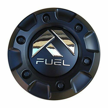 Load image into Gallery viewer, FUEL-TOP SECTION OF CAP-MT-BLK/CHR LOGO