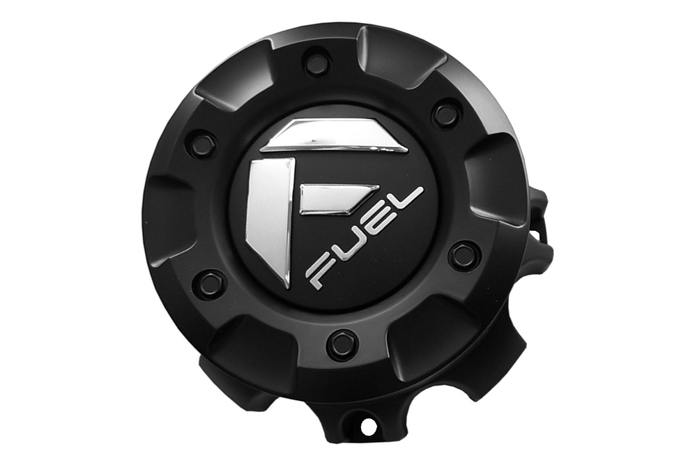 FUEL BLACK 8 LUG CAP-TALL