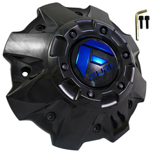 Load image into Gallery viewer, FUEL CAP 5/6 LUG G-BLK BLUE COVER