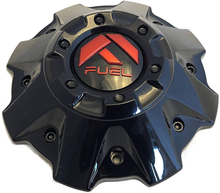 Load image into Gallery viewer, FUEL GL-BLK/RED COV CAP 5/6LUG-BLK RIVET