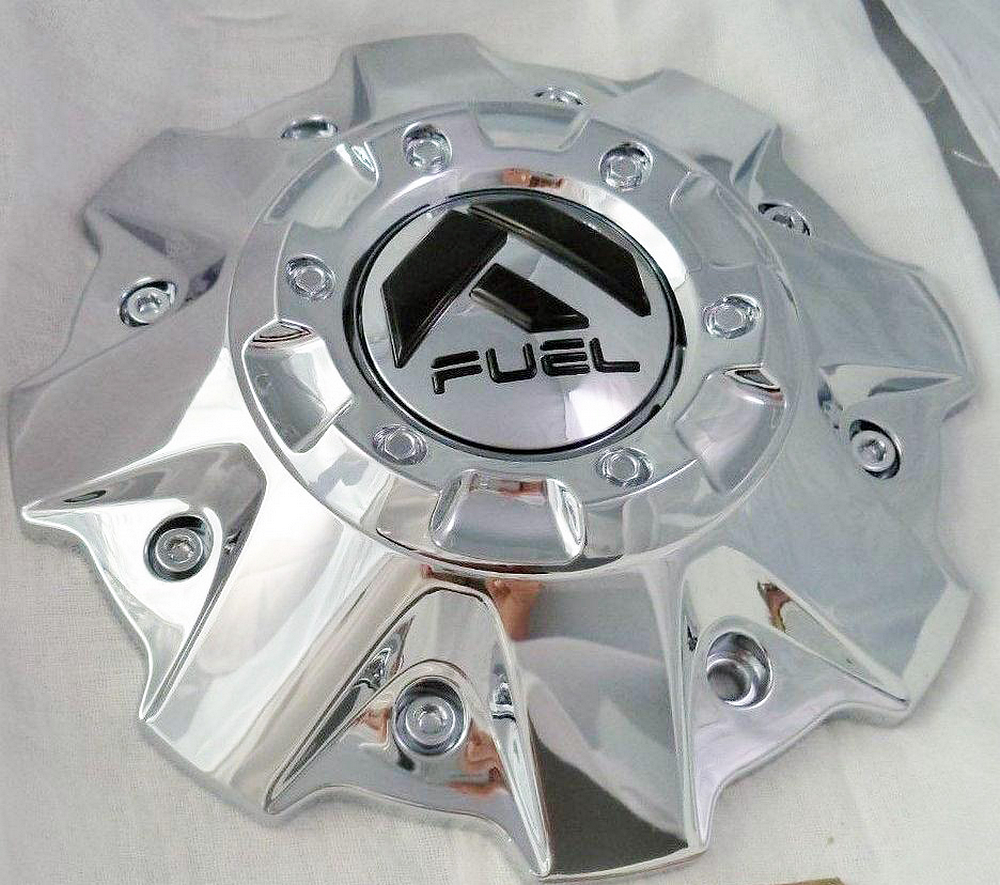 FUEL 5/6 LUG CHROME CAP (FLAT BOTTOM)