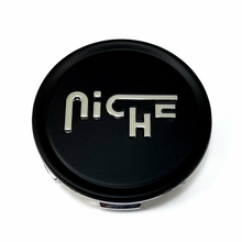 Load image into Gallery viewer, NICHE 2.70&quot; FLAT CAP-MT-BLK SILVER LOGO