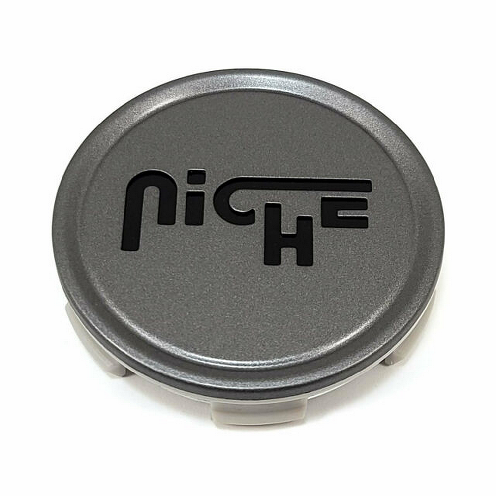 NICHE 2.70"CAP-MT-ANTHRACITE W/BLK LOGO