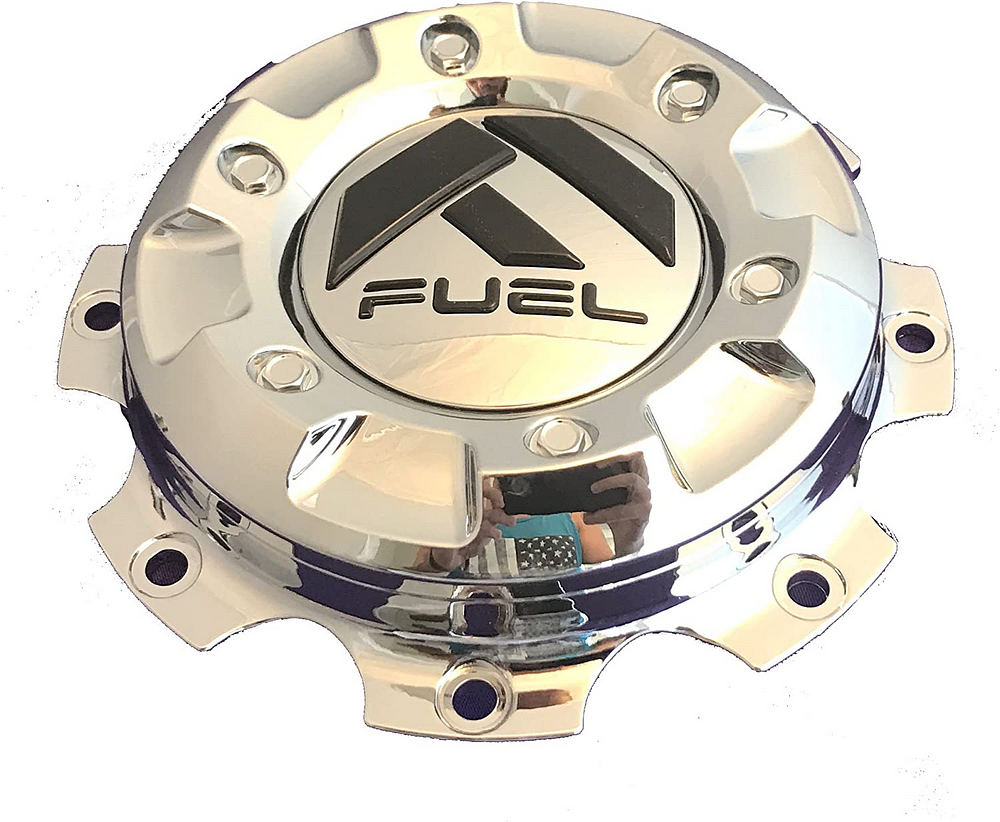 FUEL DUALIE CAP-FRONT CHROME FOR 17/82