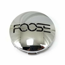 Cargar imagen en el visor de la galería, FOOSE 2.95&quot;FLAT CAP-CHROME W/ BLACK LOGO