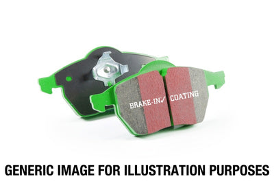 EBC Greenstuff Performance Rear Brake Pads — Fits 2016-2023 Honda Civic & Acura RDX