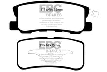 Cargar imagen en el visor de la galería, EBC 11-14 Chrysler 200 3.6 Greenstuff Rear Brake Pads