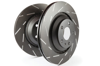 EBC USR Slotted Front Brake Rotors — Fits 2015-2023 Ford Mustang