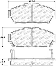 Cargar imagen en el visor de la galería, StopTech Performance 93-95 Honda Civic Coupe / 94-95 Civic Hatchback/Sedan Front Brake Pads